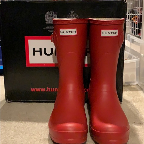 Hunter Shoes - Hunter Rain Boot Short Red size US 6/7